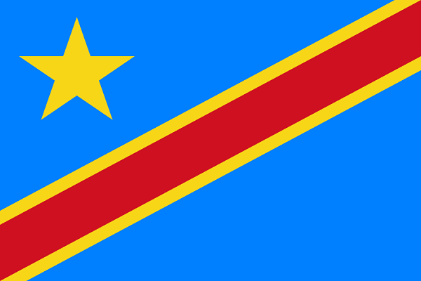 Democratic Republic of Congo Flag