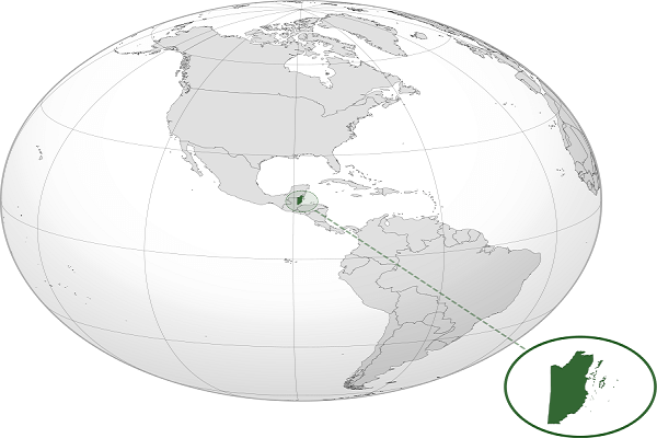 Belice Mapa