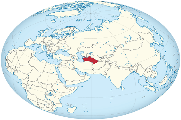 Turkmenistan Mapa