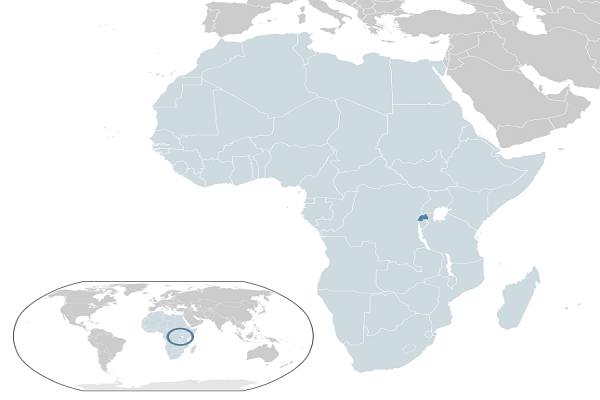 Ruanda Mapa