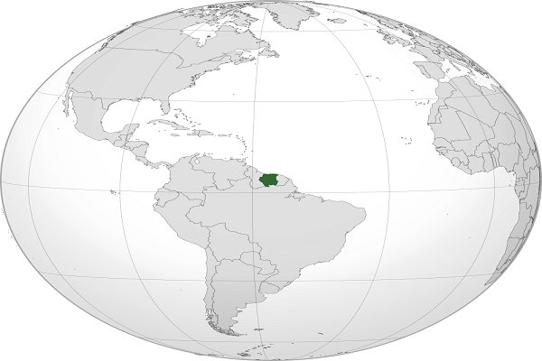 Suriname Mapa