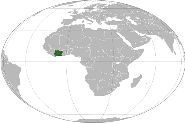 Costa de Marfil Mapa