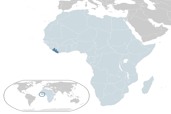 Liberia Mapa