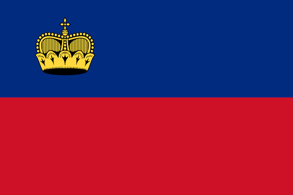 Liechtenstein Bandera